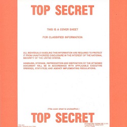 top secret cover sheet